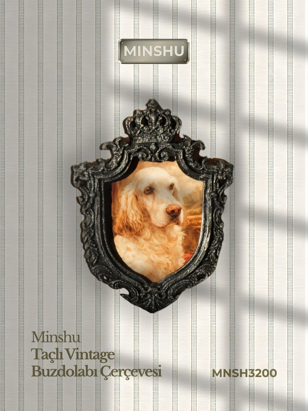 Silver Vintage 4'lü Buzdolabı Çerçeve Seti Ev Dekorasyonu Değiştirilebilir Fotoğraflı Vintage Buzdolabı Dekoru