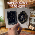 Vintage Pet Portre, Buzdolabı Çerçevesi, Değiştirilebilir Fotoğraflı Buzdolabı/Ev Dekoru