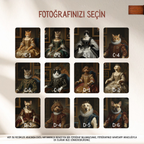 Vintage Pet Portre, Buzdolabı Çerçevesi, Değiştirilebilir Fotoğraflı Buzdolabı/Ev Dekoru