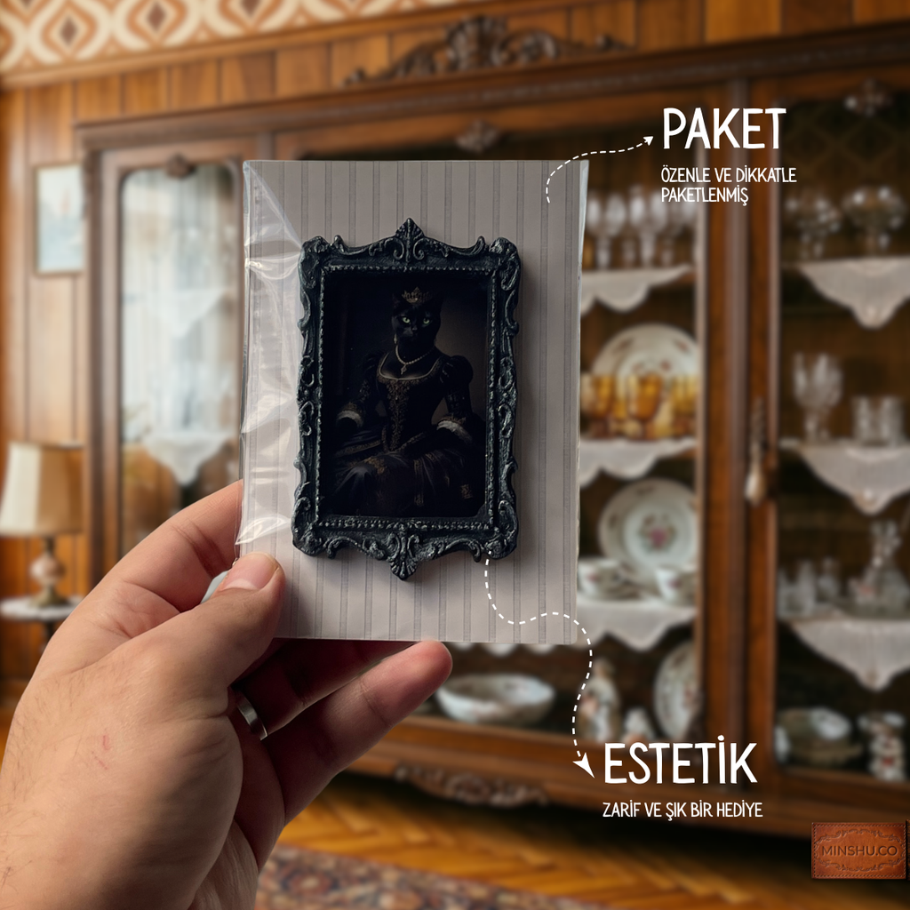 Vintage Pet Portre, Buzdolabı Çerçevesi, Değiştirilebilir Fotoğraflı Buzdolabı/Ev Dekoru