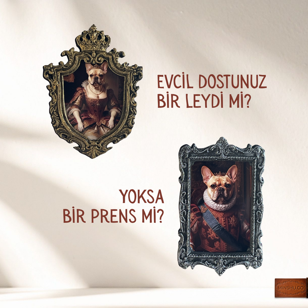 Vintage Pet Portre, Buzdolabı Çerçevesi, Değiştirilebilir Fotoğraflı Buzdolabı/Ev Dekoru