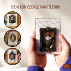 Vintage Pet Portre, Buzdolabı Çerçevesi, Değiştirilebilir Fotoğraflı Buzdolabı/Ev Dekoru