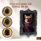 Vintage Pet Portre, Buzdolabı Çerçevesi, Değiştirilebilir Fotoğraflı Buzdolabı/Ev Dekoru