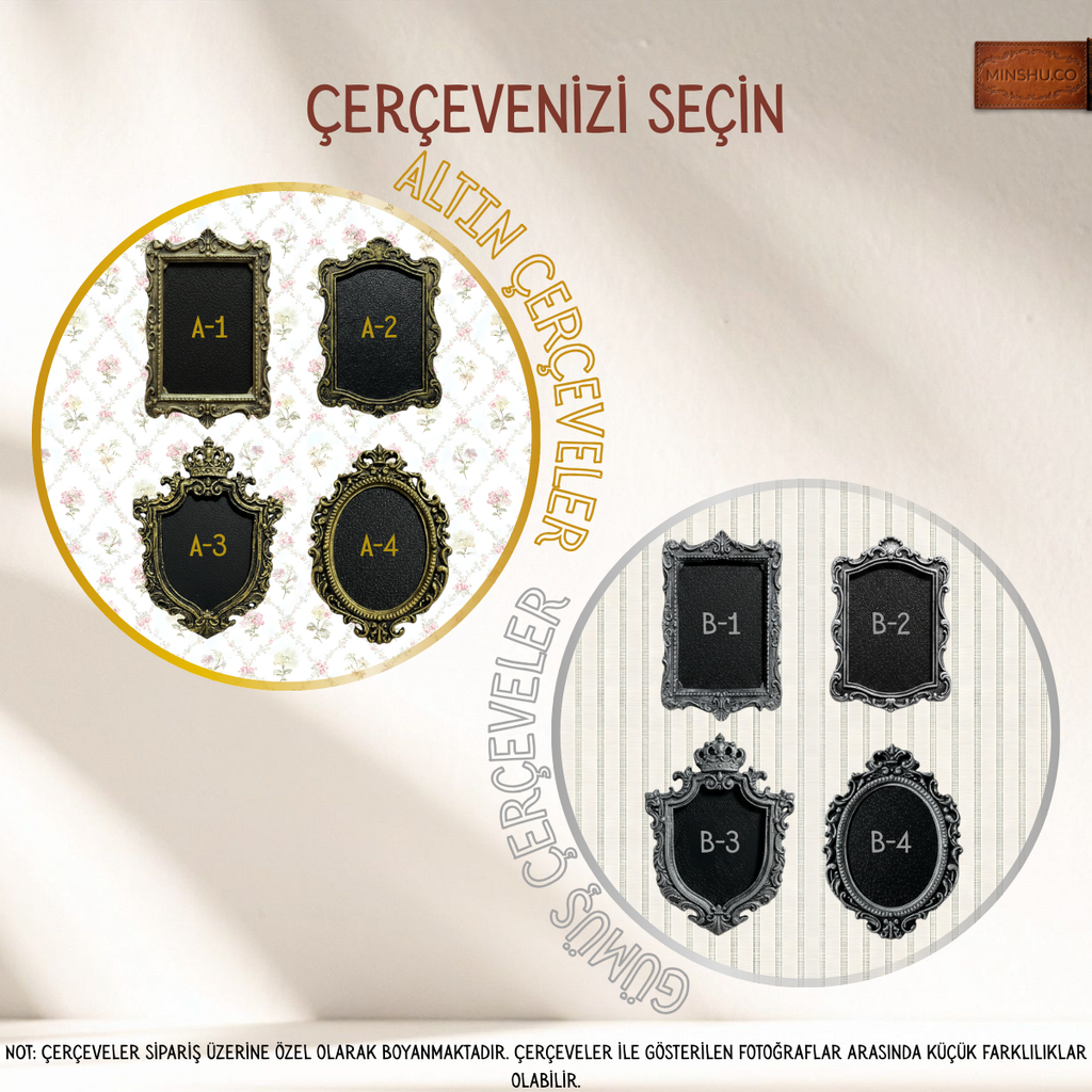 Vintage Pet Portre, Buzdolabı Çerçevesi, Değiştirilebilir Fotoğraflı Buzdolabı/Ev Dekoru